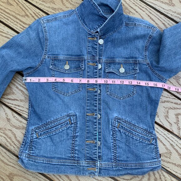 Ralph Lauren Polo Denim Cropped Jean Jacket Sz S - Picture 9 of 11
